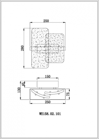 Настенный светильник Wertmark Nelly WE158.02.101