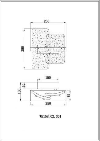 Настенный светильник Wertmark Nelly WE158.02.301