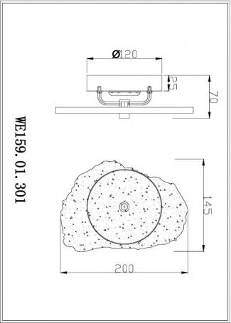 Настенный светильник Wertmark Nicola WE159.01.301