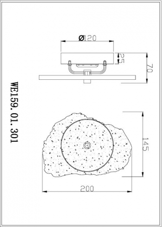 Настенный светильник Wertmark Nicola WE159.01.301