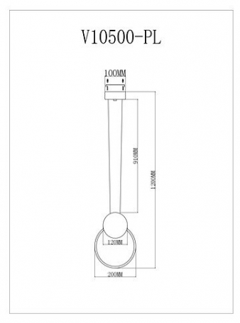Подвесной светодиодный светильник Moderli Store V10500-PL
