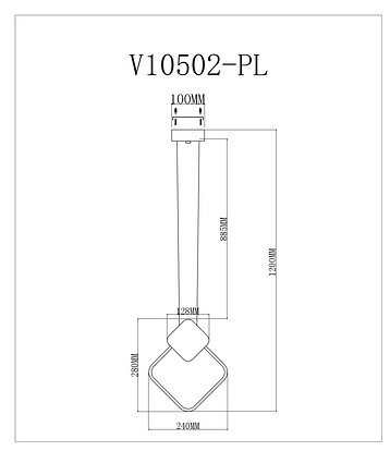 Подвесной светодиодный светильник Moderli Store V10502-PL