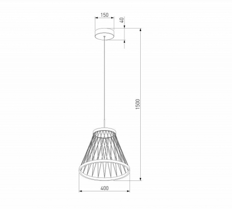 Подвесной светильник Cesta 40016/1 LED коричневый