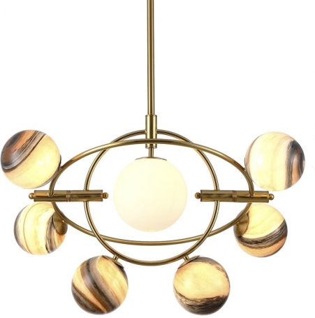 Потолочная люстра DeLight Collection Planet KG1122P-7B brass