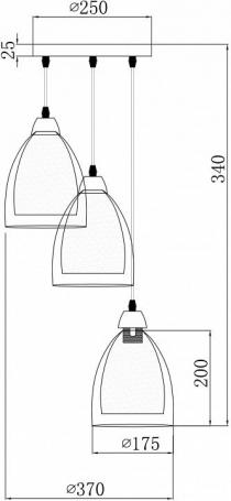 Подвесной светильник Astery FR5375PL-03CH1