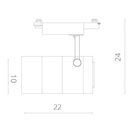 Трековый светильник Arte Lamp Cinto A2712PL-1WH