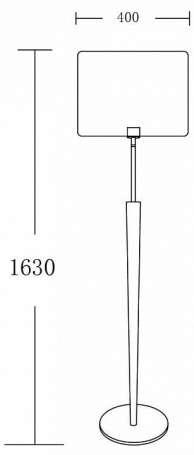 Торшер Lucia Tucci Bristol F896.1