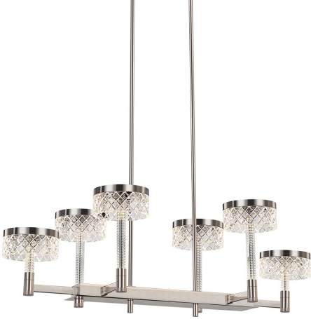Подвесная люстра Diamond cut MD21020075-6B satin nickel