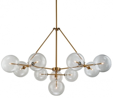 Потолочная люстра Globe Mobile KG0965P-10B brass