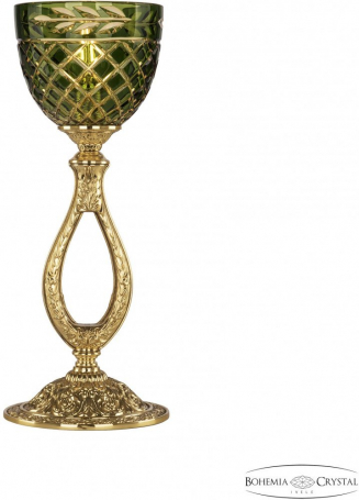 Интерьерная настольная лампа Bohemia Ivele Crystal Florence 71300L/15 G P1 Amber-Green/H-1J