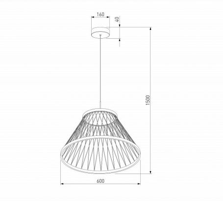 Подвесной светильник Cesta 40017/1 LED коричневый