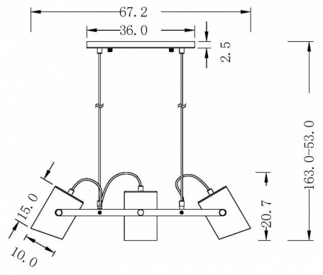 Подвесная люстра Omnilux Vistrorio OML-67903-11