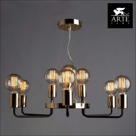 Подвесная люстра Arte Lamp Gelo A6001LM-9BK