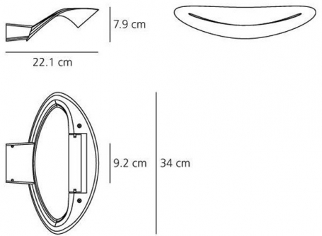 Настенный светильник Artemide Mesmeri 0916040A