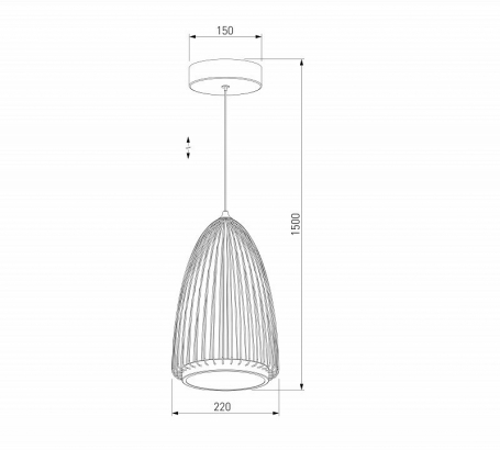 Подвесной светильник Comodita 40009/1 LED черный