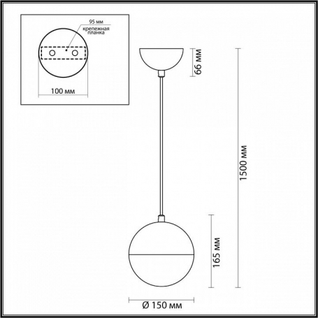 Подвесная люстра SIMPLE STORY 1161 1161-LED30PL