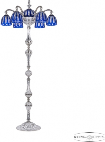 Торшер Bohemia Ivele Crystal Verona 72009TP/6/175 NW P1 D Clear-Blue/H-1H FL2S