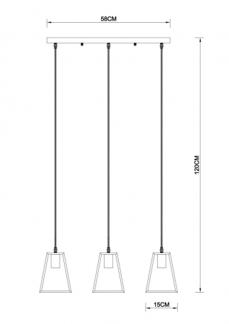 Подвесной светильник Arte Lamp Brussels A8030SP-3BK