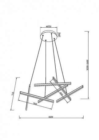 Подвесной светодиодный светильник Loft IT Tube 10061CH