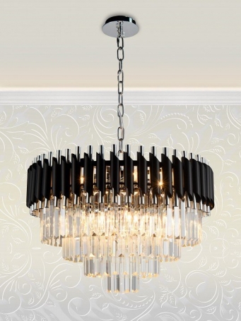 Подвесная люстра Darian DARIAN 76017/10C CHROME BLACK