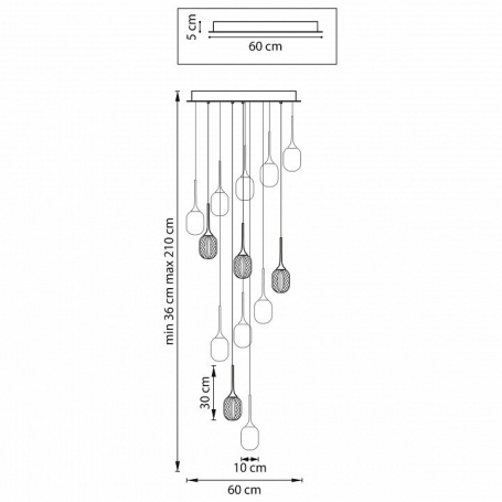 Настенный светодиодный светильник Loft IT Rays 10057GD