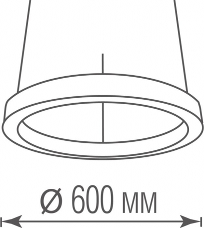 Подвесной светильник Aura DL600S54WW Black