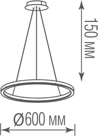 Подвесной светильник Ringlet S111028/1 D600 Black