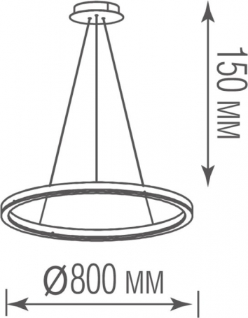 Подвесной светильник Ringlet S111028/1 D800