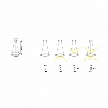 Подвесной светильник Mantra Riumar 8677 Подвесной светильник Mantra Riumar 8677