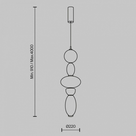 Подвесной светильник Adore MOD297PL-L24BS3K1
