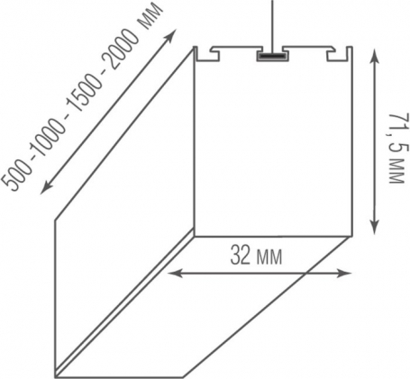 Подвесной светильник Led line uni DL18515S150WW30L5