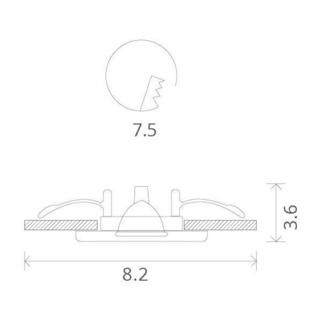 Точечный встраиваемый светильник Arte Lamp Aqua A5440PL-1WH