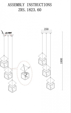 Подвесной светильник Ice Cube ZRS.1005.03