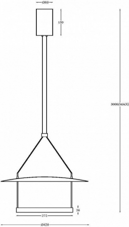 Подвесной светильник Ambience MOD280PL-L23B3K