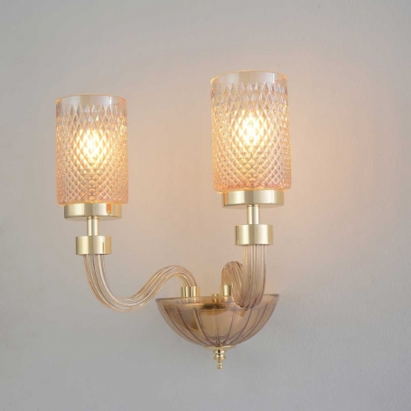 Бра Crystal Lux SILVESTRO AP2 AMBER