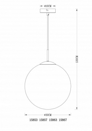 Торшер Ambrella light Traditional TR3030