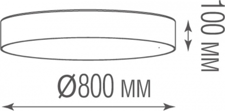Потолочный светильник Plato C111052/1 D800B