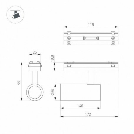 Потолочный светильник Loft IT Axel 10002/24 Black