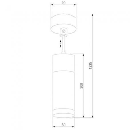 Подвесной светильник Eurosvet Double Topper 50135/1 LED хром/черный