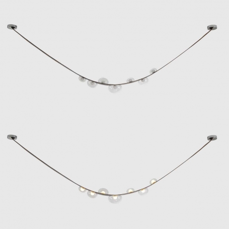 Подвесной светильник Crystal Lux BOSQUE SP7 L3000 BROWN/TRANSPARENT