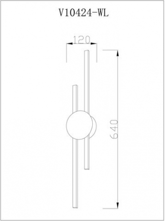 Настенный светодиодный светильник Moderli Brescia V10424-WL
