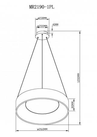 Подвесной светильник Shannon MR2190-1PL