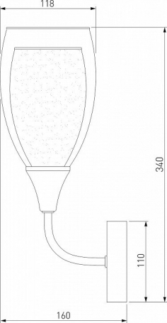 Бра Eurosvet Cosmic 50285/1 золото