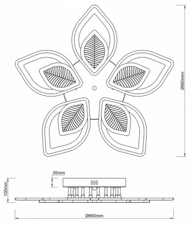 Потолочная люстра Anise 10288/10LED
