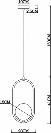 Подвесной светильник Arte Lamp Matisse A7745SP-1AB