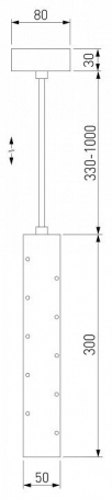 Подвесной светодиодный светильник Elektrostandard Bong 50214/1 Led хром a055666
