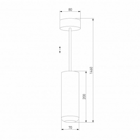 Подвесной светодиодный светильник Elektrostandard Onde 50250 LED 10W 4000K черный a064204