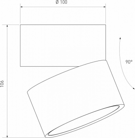 Накладной светодиодный светильник Elektrostandard Klips DLR031 15W 3000K белый матовый a063936