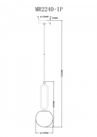Подвесной светильник Pierre MR2240-1P