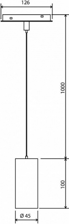 Трековый подвесной светодиодный светильник Elektrostandard Slim Magnetic Amend 85519/01 черный a063426